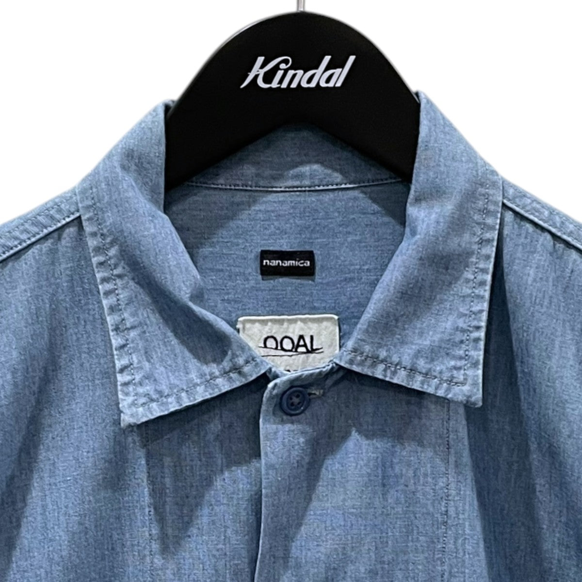nanamica 半袖シャツ H／S Wind Chambray Shirt ハーフスリーブ ウィンド シャンブレーシャツ SUGS239 古着・中古-3枚目のアイテム画像