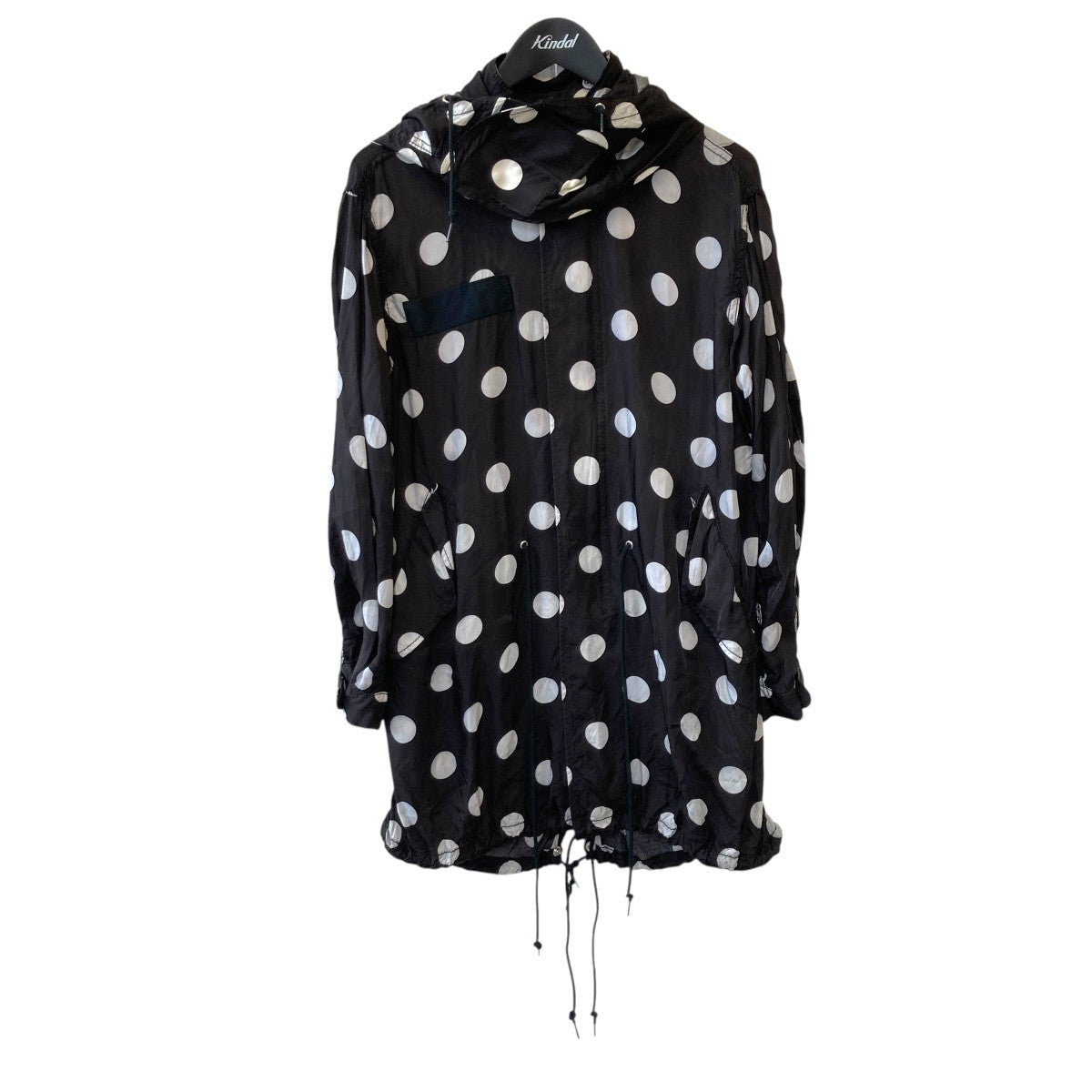 tricot COMME des GARCONS ドットフーデッドコートTO-C009 古着・中古-1枚目のアイテム画像