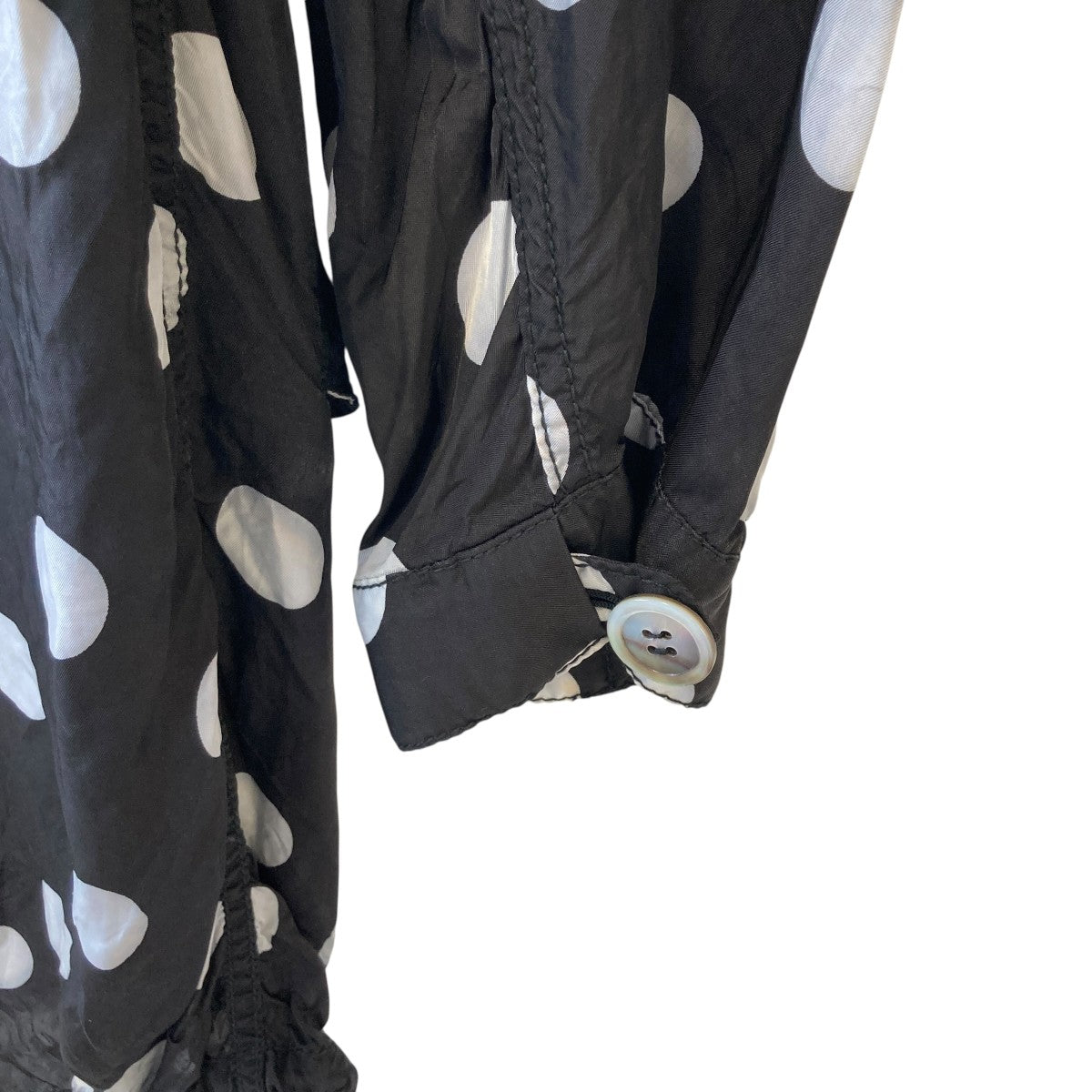 tricot COMME des GARCONS ドットフーデッドコートTO-C009 古着・中古-4枚目のアイテム画像