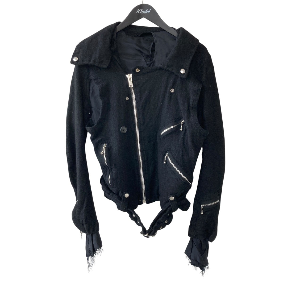 JUNYA WATANABE CDG ウールライダースジャケットJT-J039 古着・中古-1枚目のアイテム画像