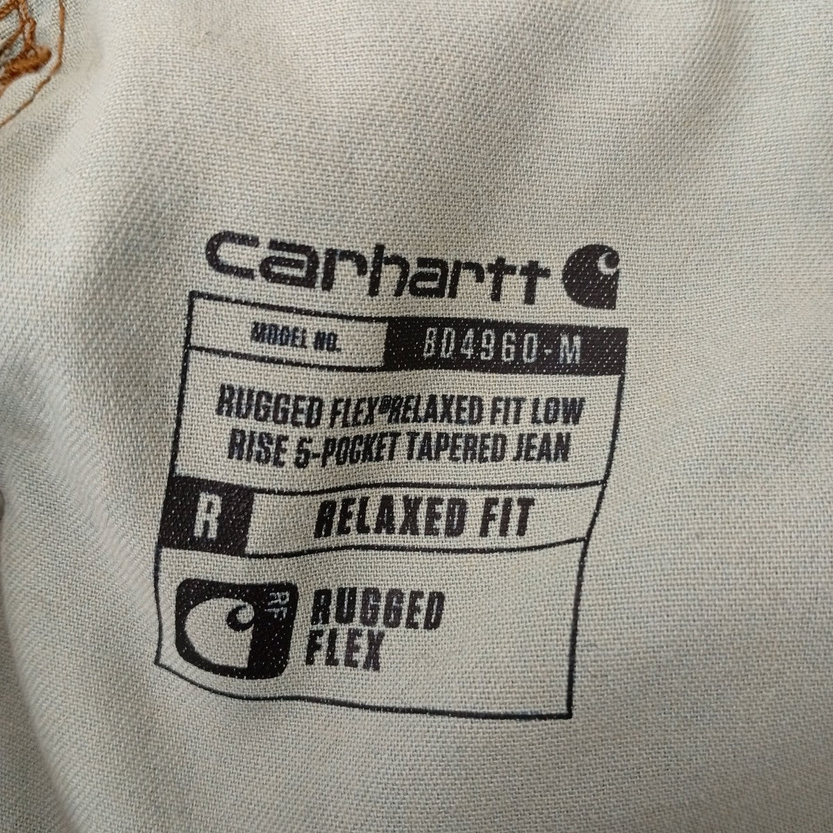 CarHartt デニムパンツBD4960 古着・中古-5枚目のアイテム画像