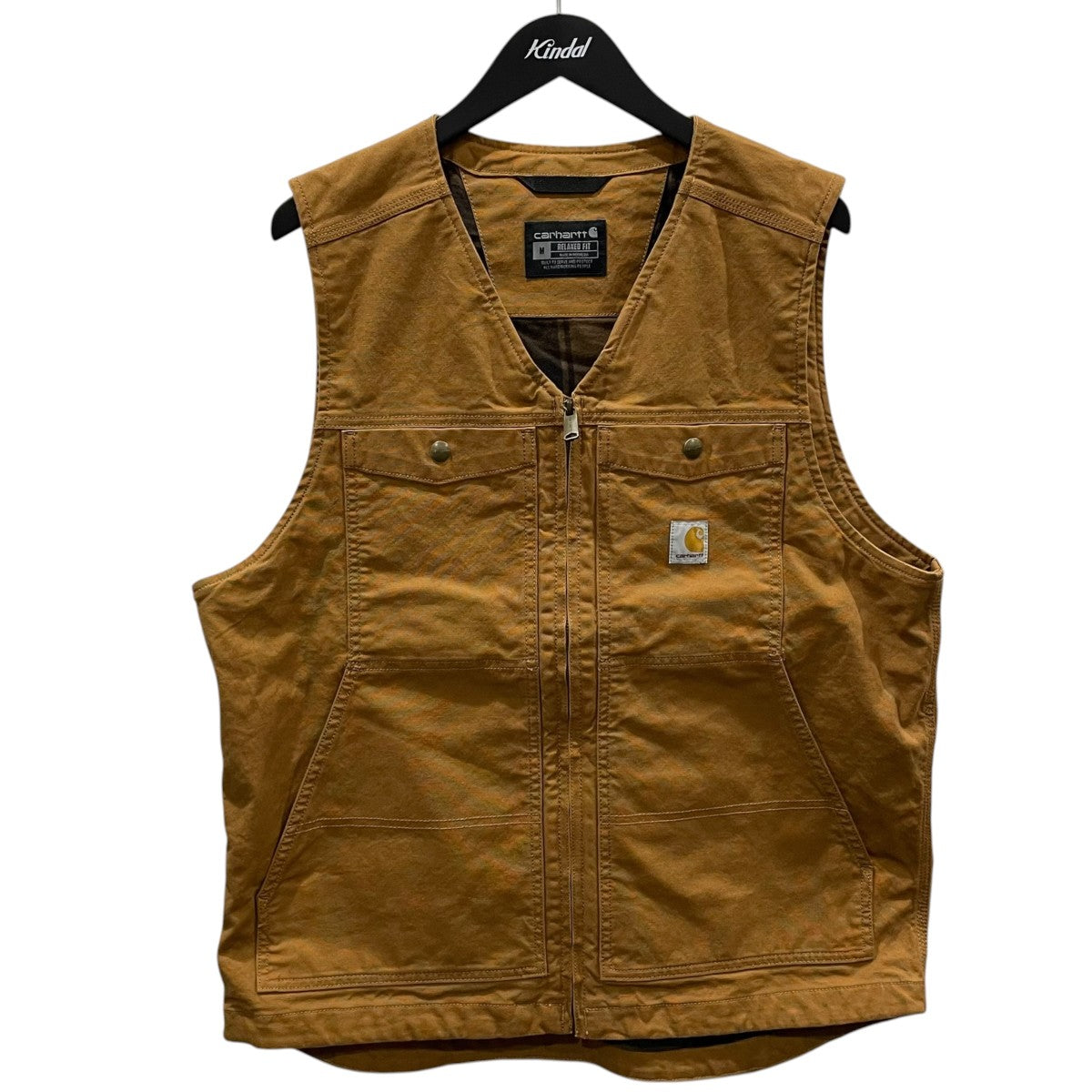 CarHartt ジップアップワークベスト Montana Duck Vest モンタナダックベスト RELAXED FIT リラックスフィット 106783 古着・中古-1枚目のアイテム画像