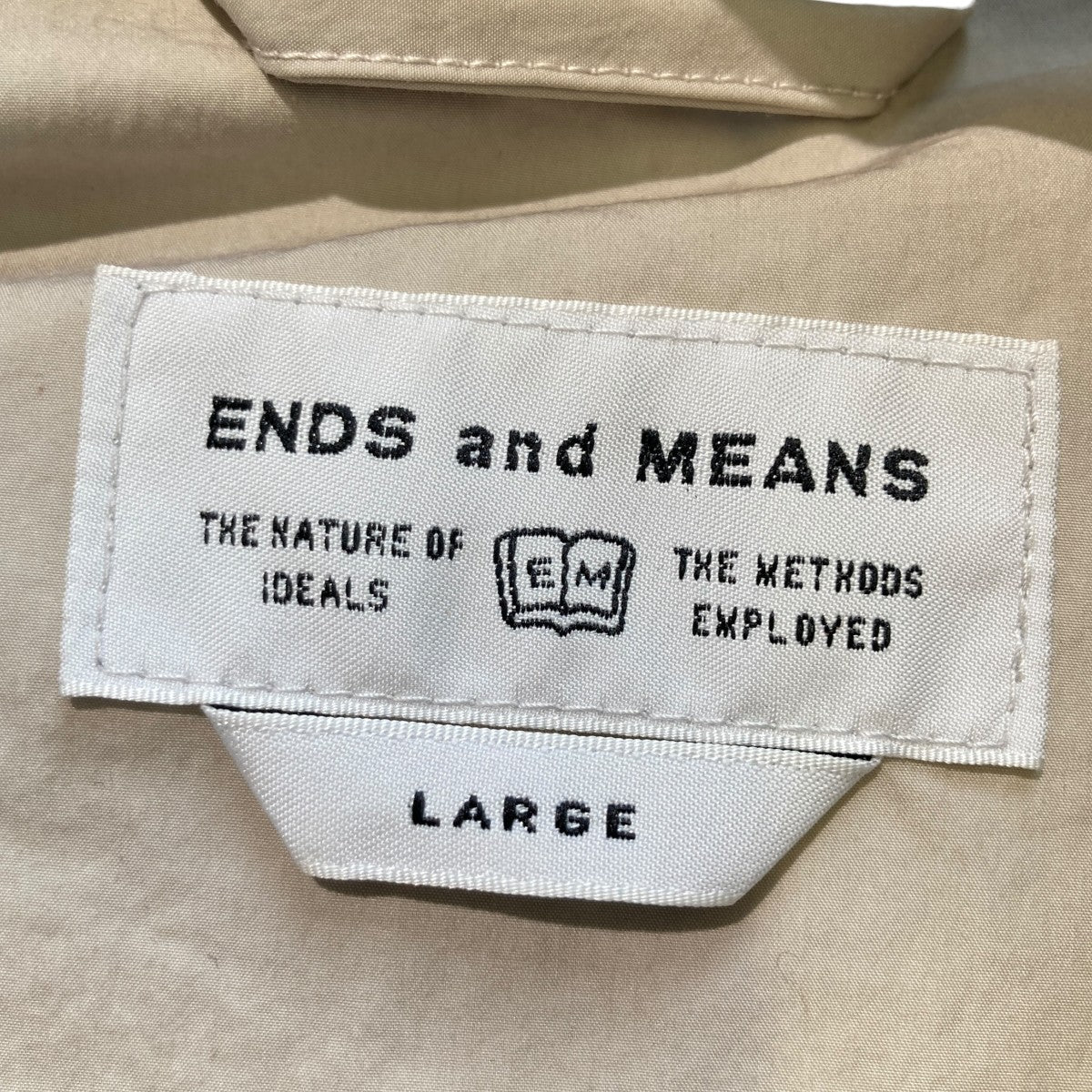 ENDS AND MEANS コットンナイロンアノラックパーカー 古着・中古-5枚目のアイテム画像