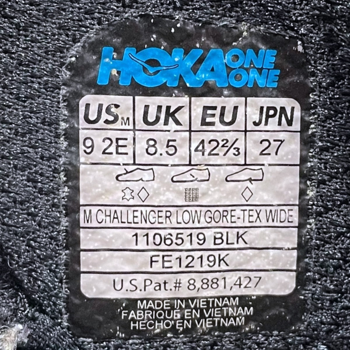 HOKA スニーカー CHALLENGER LOW GTX WIDE チャレンジャー ロー ゴアテックス ワイド 1106519 古着・中古-9枚目のアイテム画像