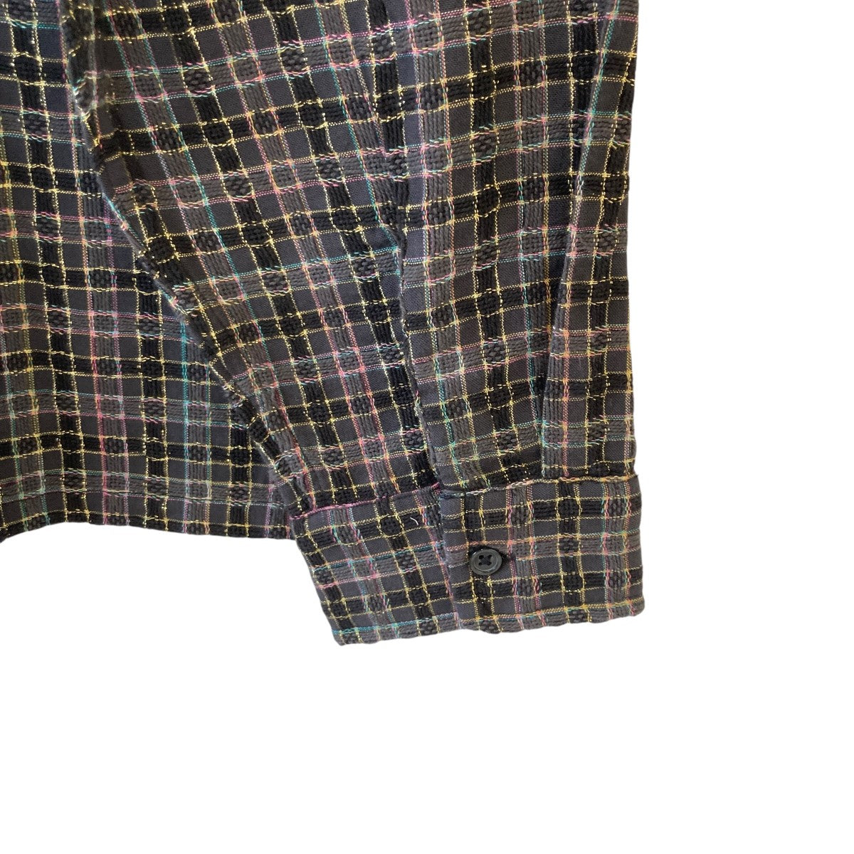 Supreme Metallic Plaid Zip Up Shirtジップジャケット 古着・中古-3枚目のアイテム画像