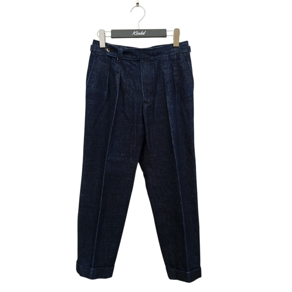 BEAMS F×IGARASHI TROUSERS 別注 デニム 2プリーツ サイドアジャスター