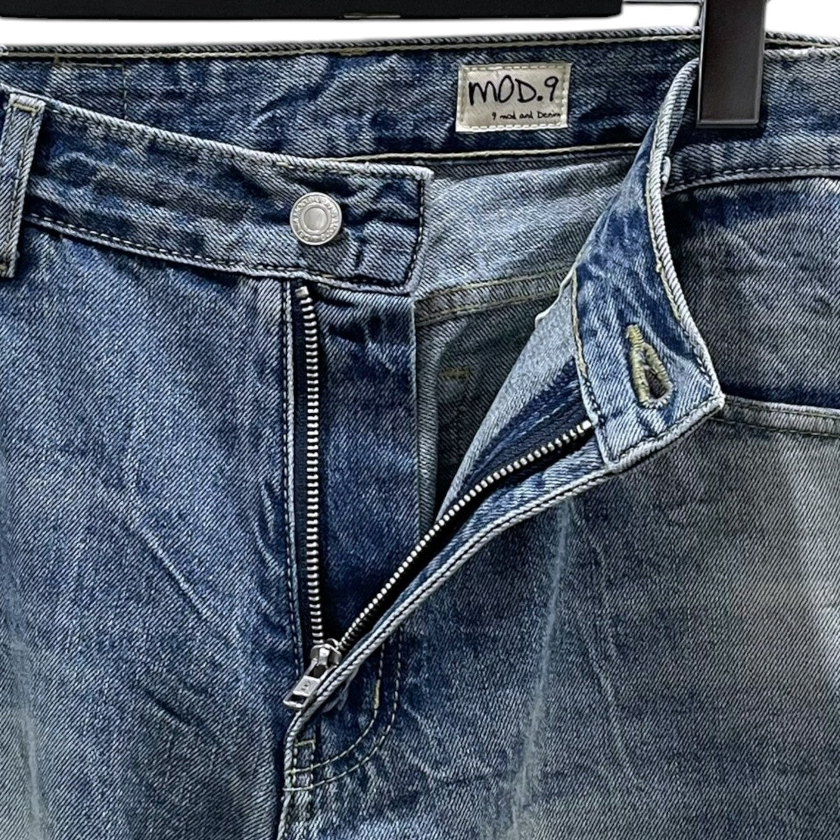 ワイドストレートフィット加工デニムパンツ RIDFORSKN リッドフォースキン