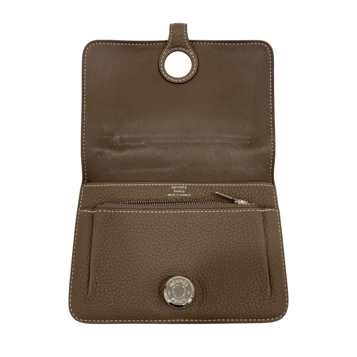 HERMES ドゴン コンパクト エトゥープ Z刻印ウォレット 古着・中古-5枚目のアイテム画像
