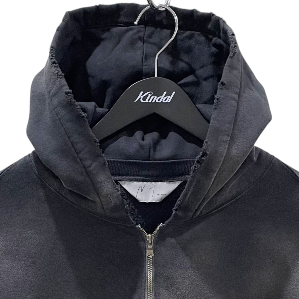 26SS 裏起毛ハーフジッププルオーバーパーカー LIGHT LOOP ZIP HOODIE ライト ループ ジップフーディ ANC-CT148