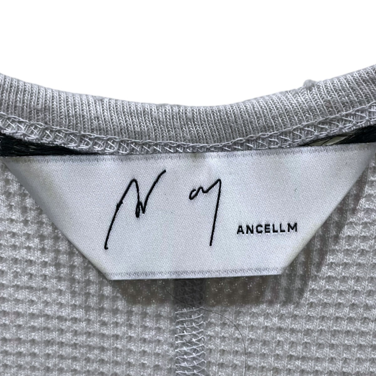 ANCELLM 26SS ダメージ加工ワッフルタンクトップ DAMAGE WAFFLE TANK ANC-STD-CT04 古着・中古-5枚目のアイテム画像