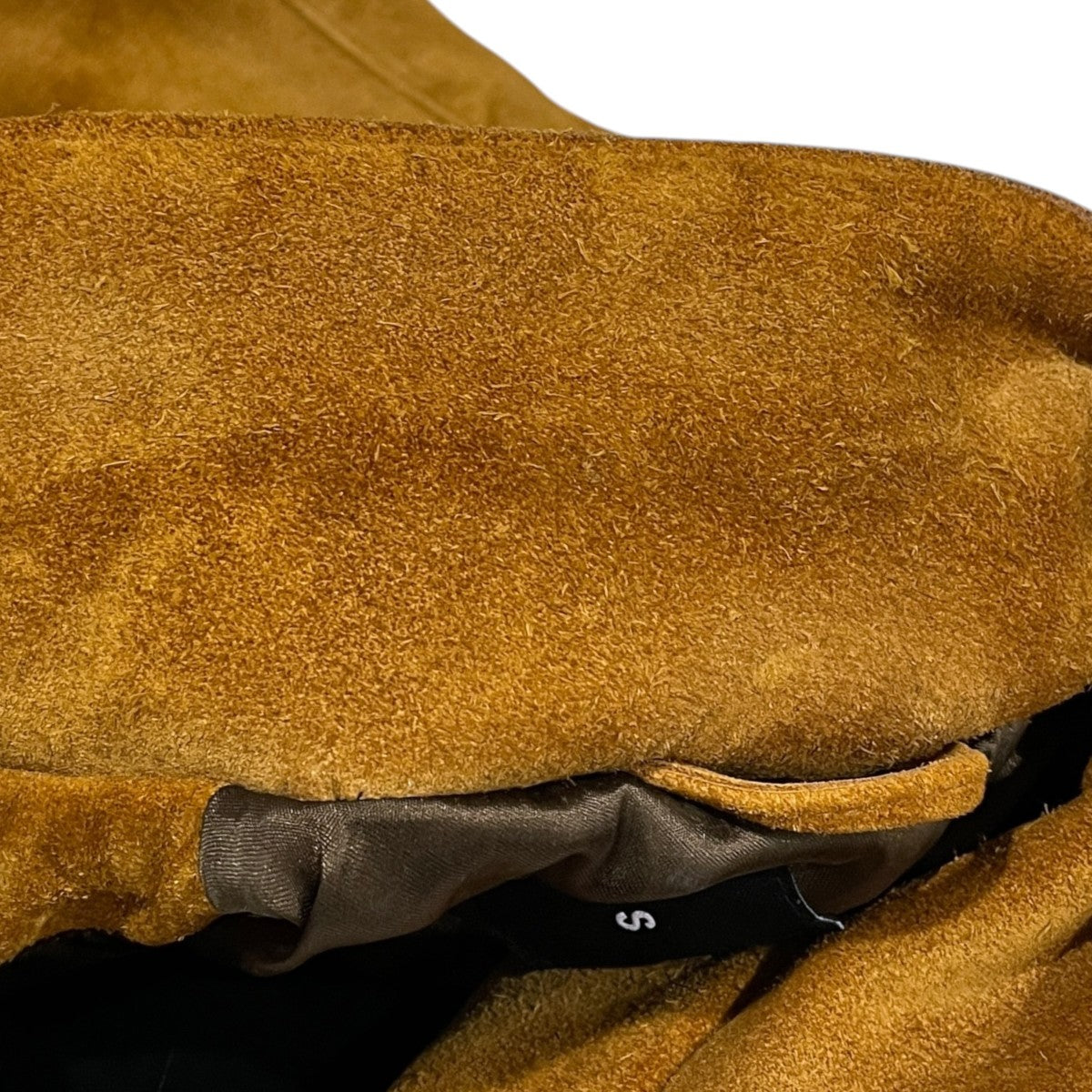 BEAMS 25AW ジップアップレザージャケット Suede Zip Blouson スエードジップブルゾン 11-18-6833-202 古着・中古-6枚目のアイテム画像