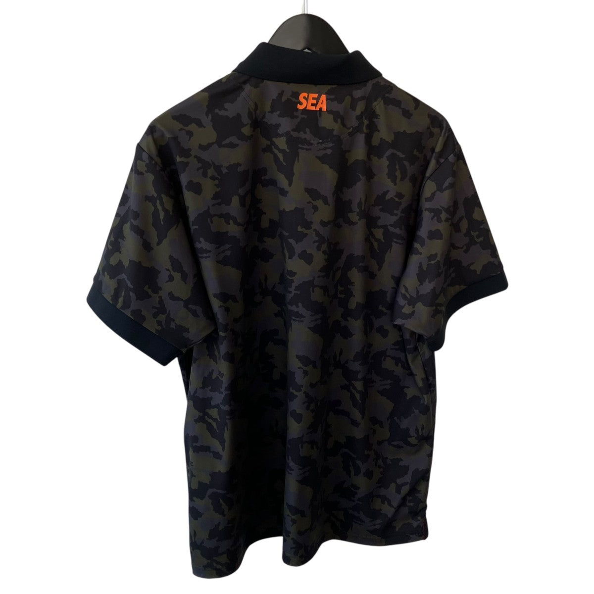 BRIEFING×WIND AND SEA POLO CAMOカモフラージュ柄ポロシャツBGW261M13 古着・中古-2枚目のアイテム画像