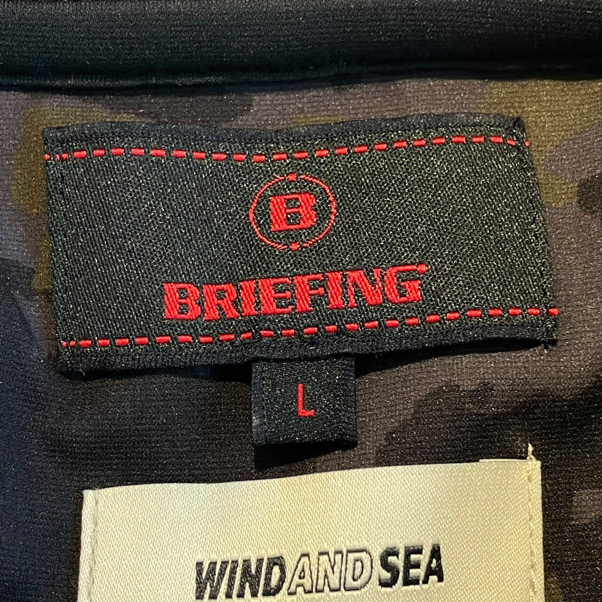 BRIEFING×WIND AND SEA POLO CAMOカモフラージュ柄ポロシャツBGW261M13 古着・中古-5枚目のアイテム画像