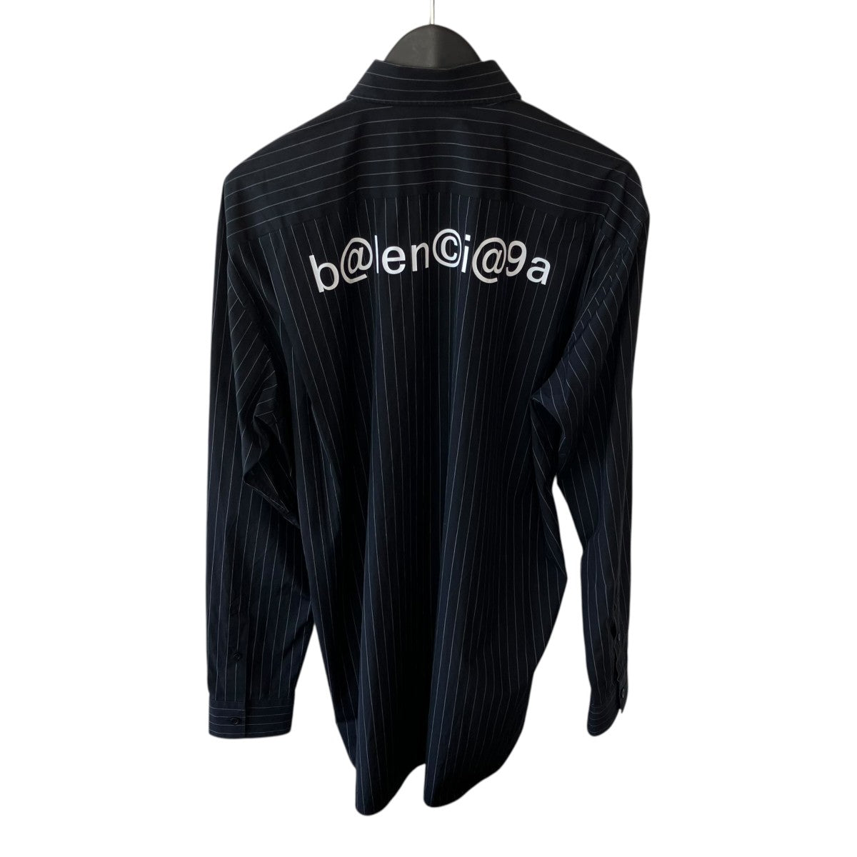 BALENCIAGA ストライプシャツ621924 TIM04 古着・中古-2枚目のアイテム画像