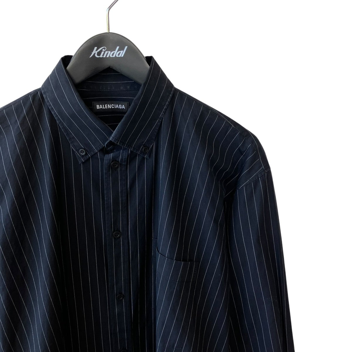 BALENCIAGA ストライプシャツ621924 TIM04 古着・中古-3枚目のアイテム画像