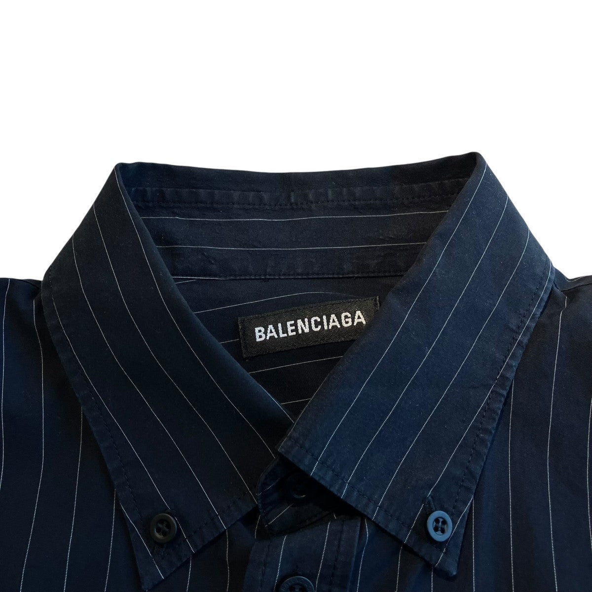 BALENCIAGA ストライプシャツ621924 TIM04 古着・中古-7枚目のアイテム画像