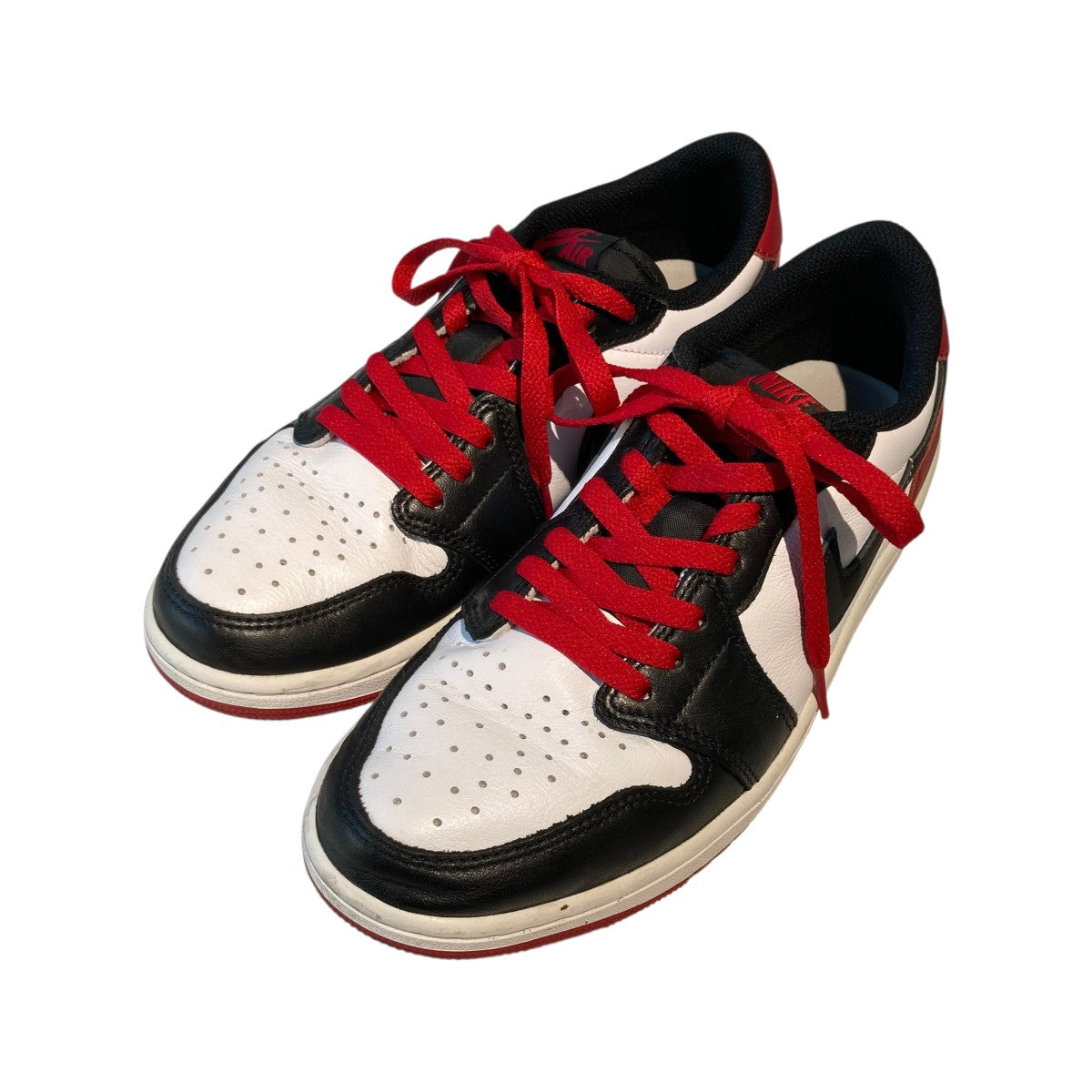 Air Jordan 1 Retro Low OG Black ToeローカットスニーカーCZ0790-106