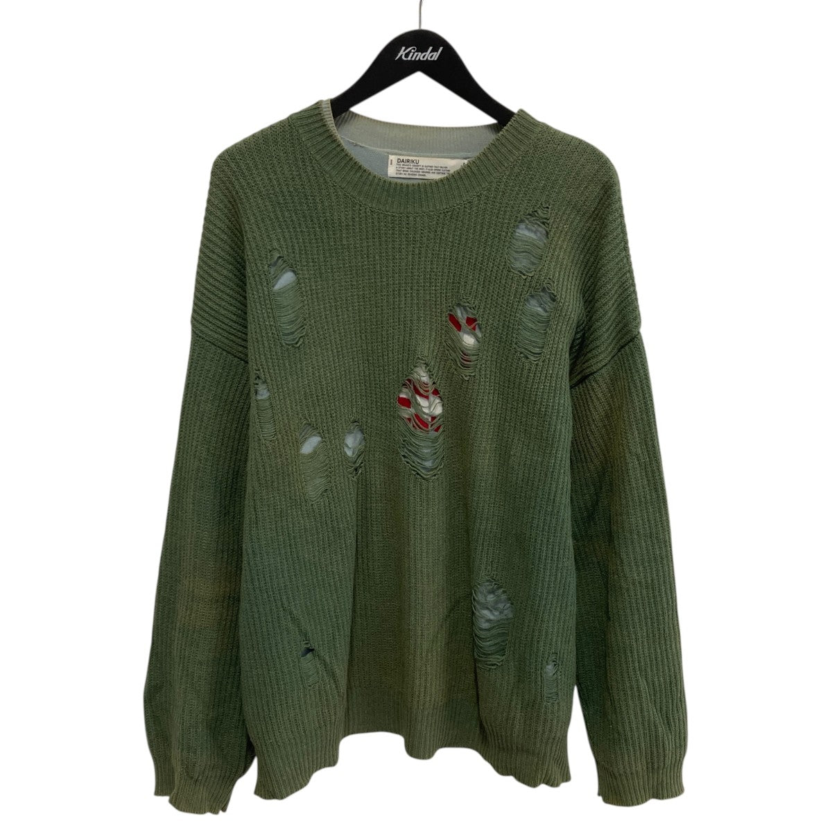 20AWLayered Damage Knitニット20AW K-2