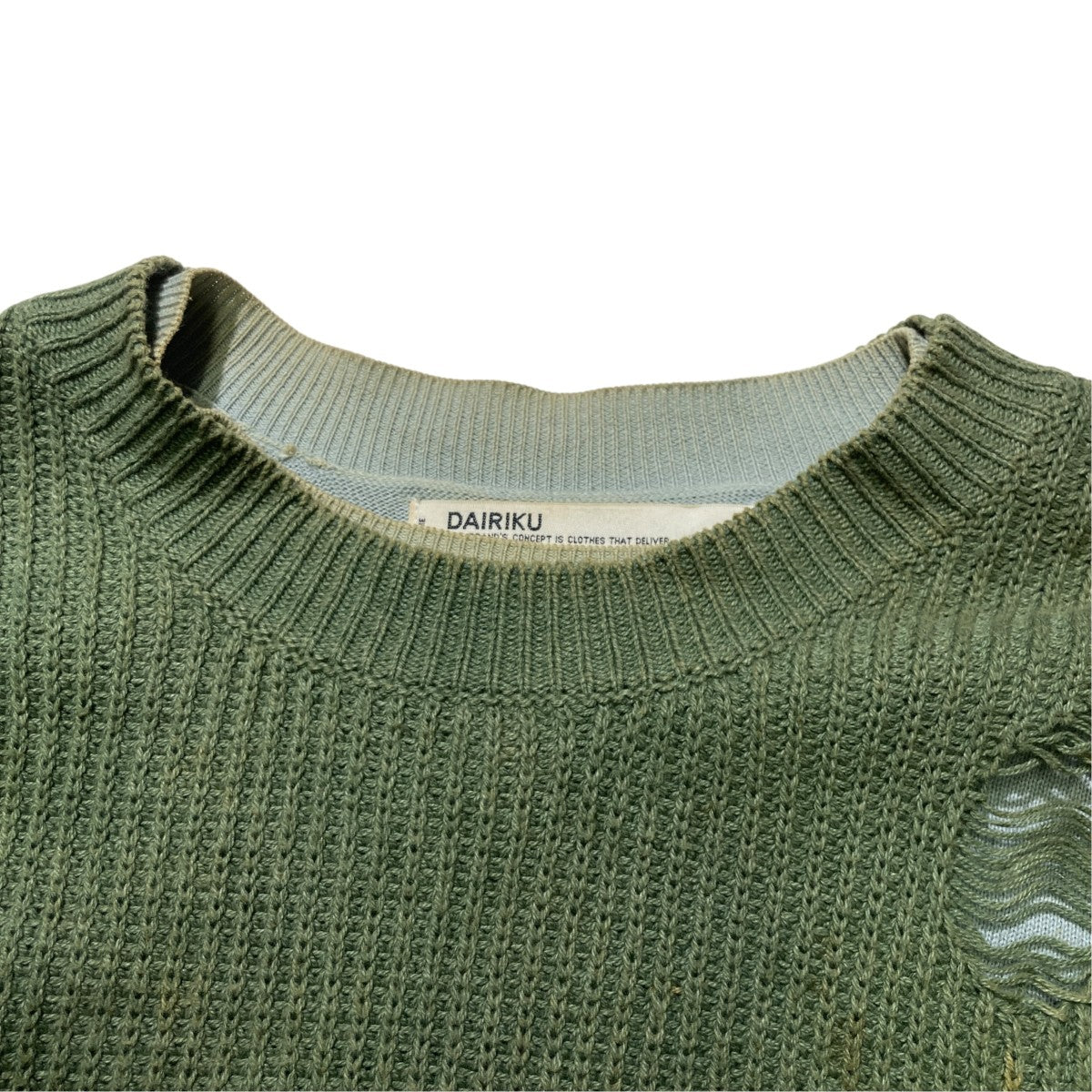 20AWLayered Damage Knitニット20AW K-2
