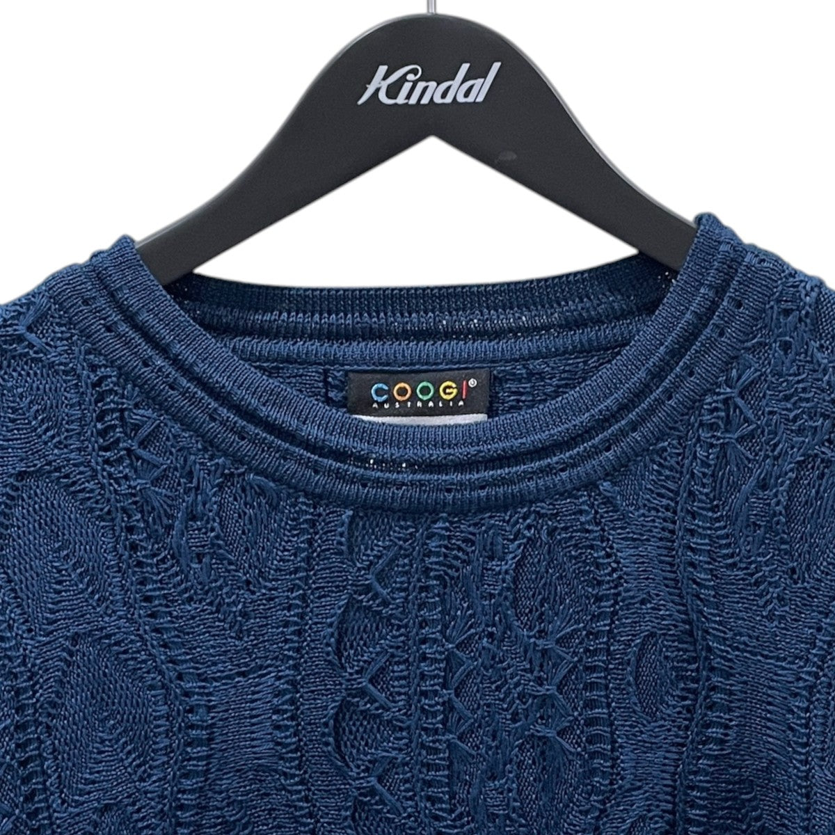 コットンニットセーター  3D Knit Crewneck Sweater 3Dニットクルーネックセーター