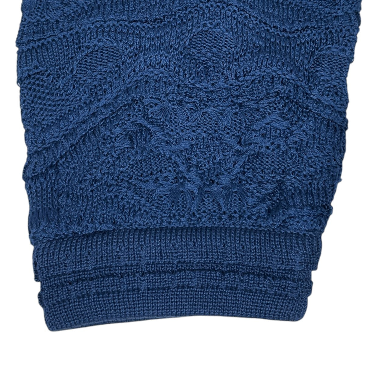コットンニットセーター  3D Knit Crewneck Sweater 3Dニットクルーネックセーター