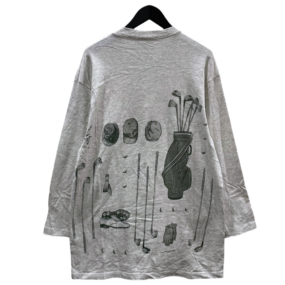 ヘンリーネックカットソー Golf Print Long Sleeve Henley ゴルフ プリント ロング スリーブ ヘンリー