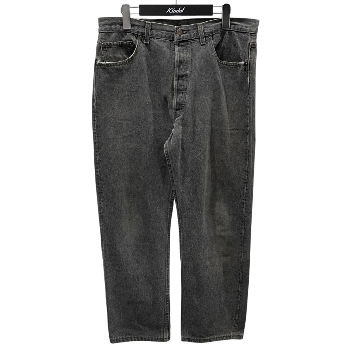 90s 先染めブラックデニムパンツ 501 MADE IN USA ボタン裏553 501-0658