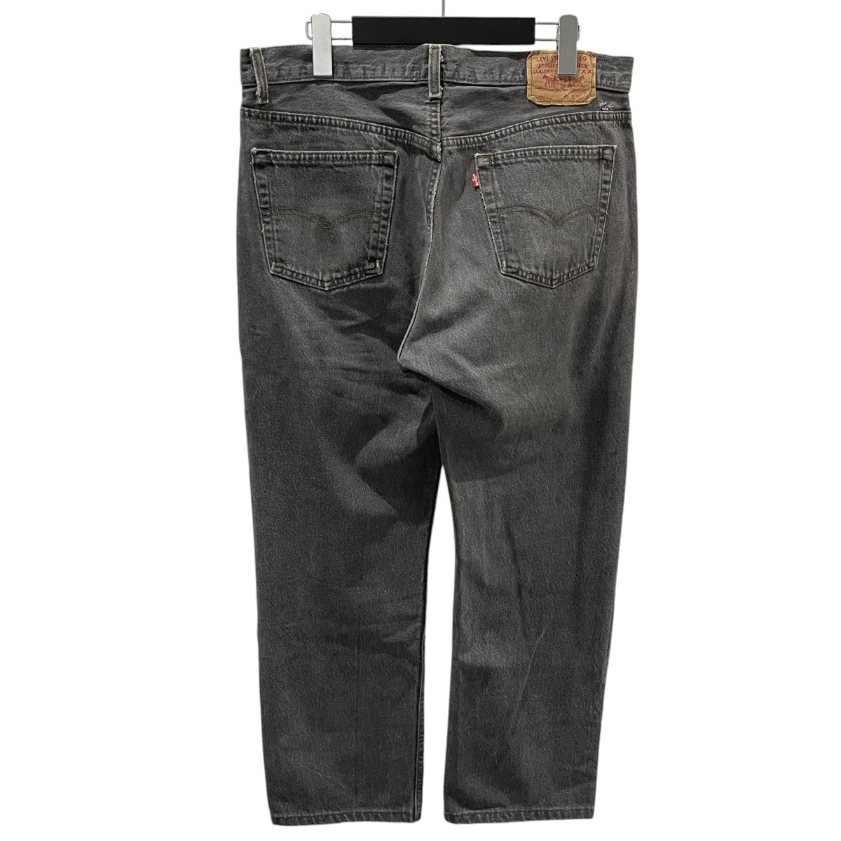 90s 先染めブラックデニムパンツ 501 MADE IN USA ボタン裏553 501-0658