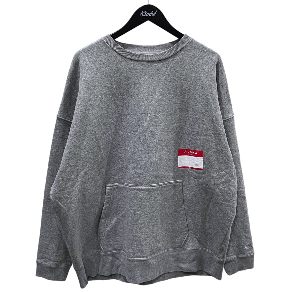 24AW 13オンス裏起毛スウェットトレーナー Wide Crew Sweat NAME CARD ワイドクルースウェット ネームコード CLFW-2402