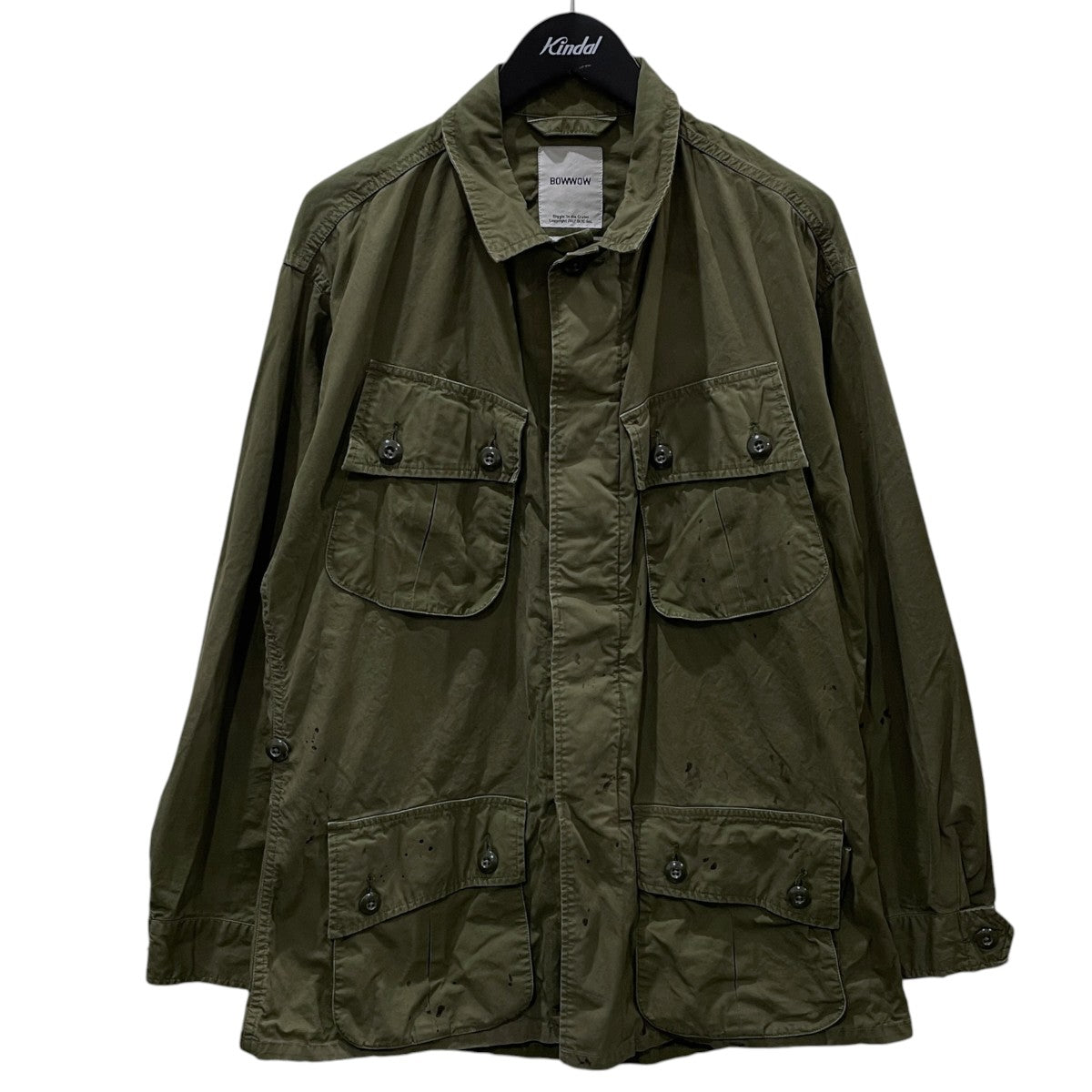 BOWWOW 24SS 加工ミリタリージャケット JUNGLE FATIGUE JACKET ジャングルファティーグジャケット BW241-JFJ 古着・中古-1枚目のアイテム画像