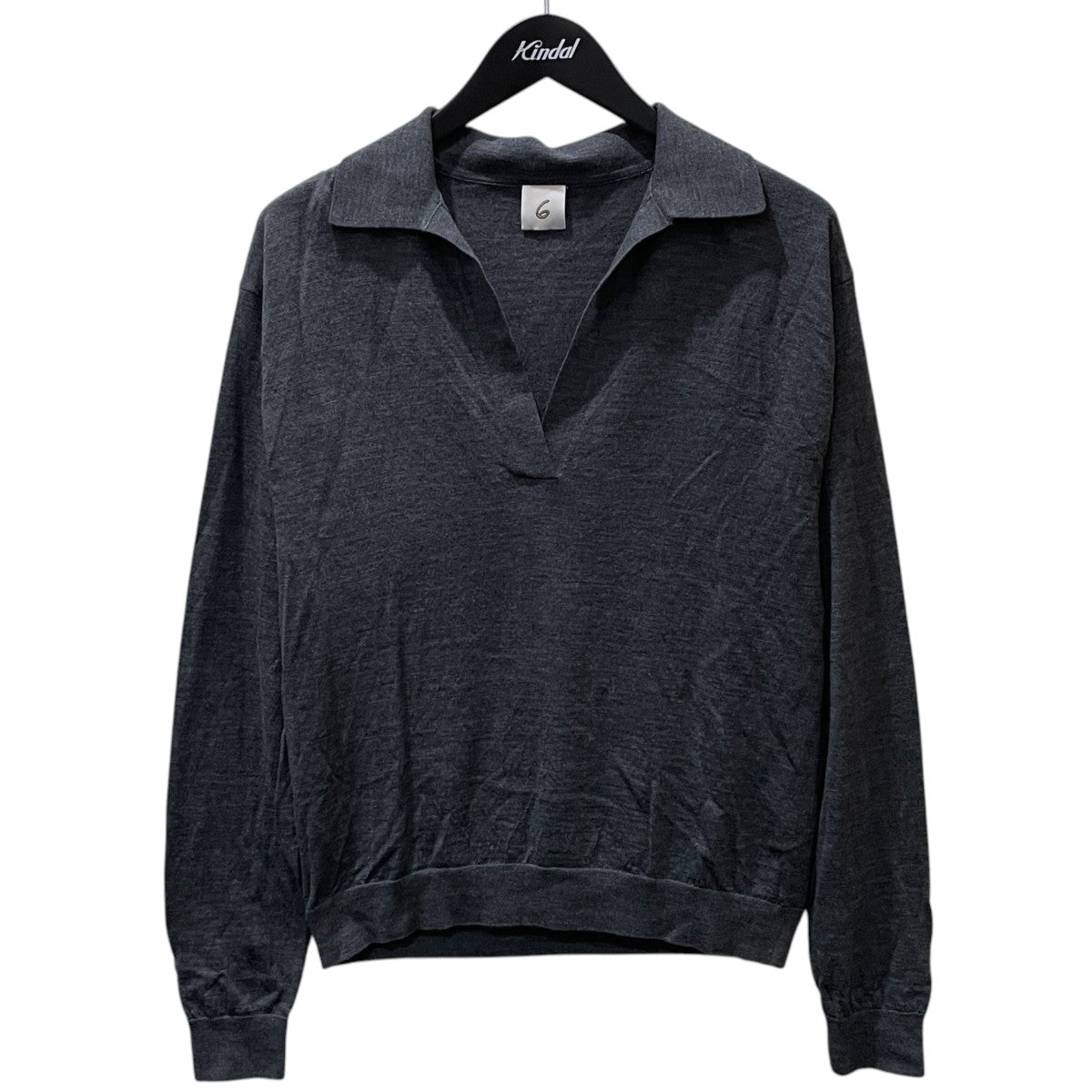 24AW ウールハイゲージスキッパーニットセーター Wool High Gauge Skipper Knit 8613-1-050264