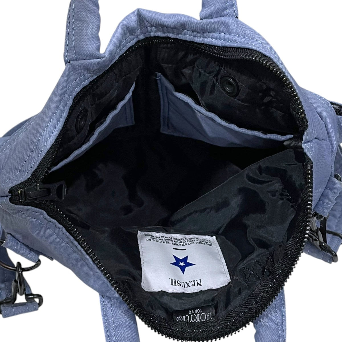PORTER×NEXUSVII 20AW リンドウ染め 2WAYショルダーバッグ ハンドバッグ GENTIAN DYE MINI HELMET BAG ジェンシャン ダイ ミニ ヘルメットバッグ 古着・中古-10枚目のアイテム画像