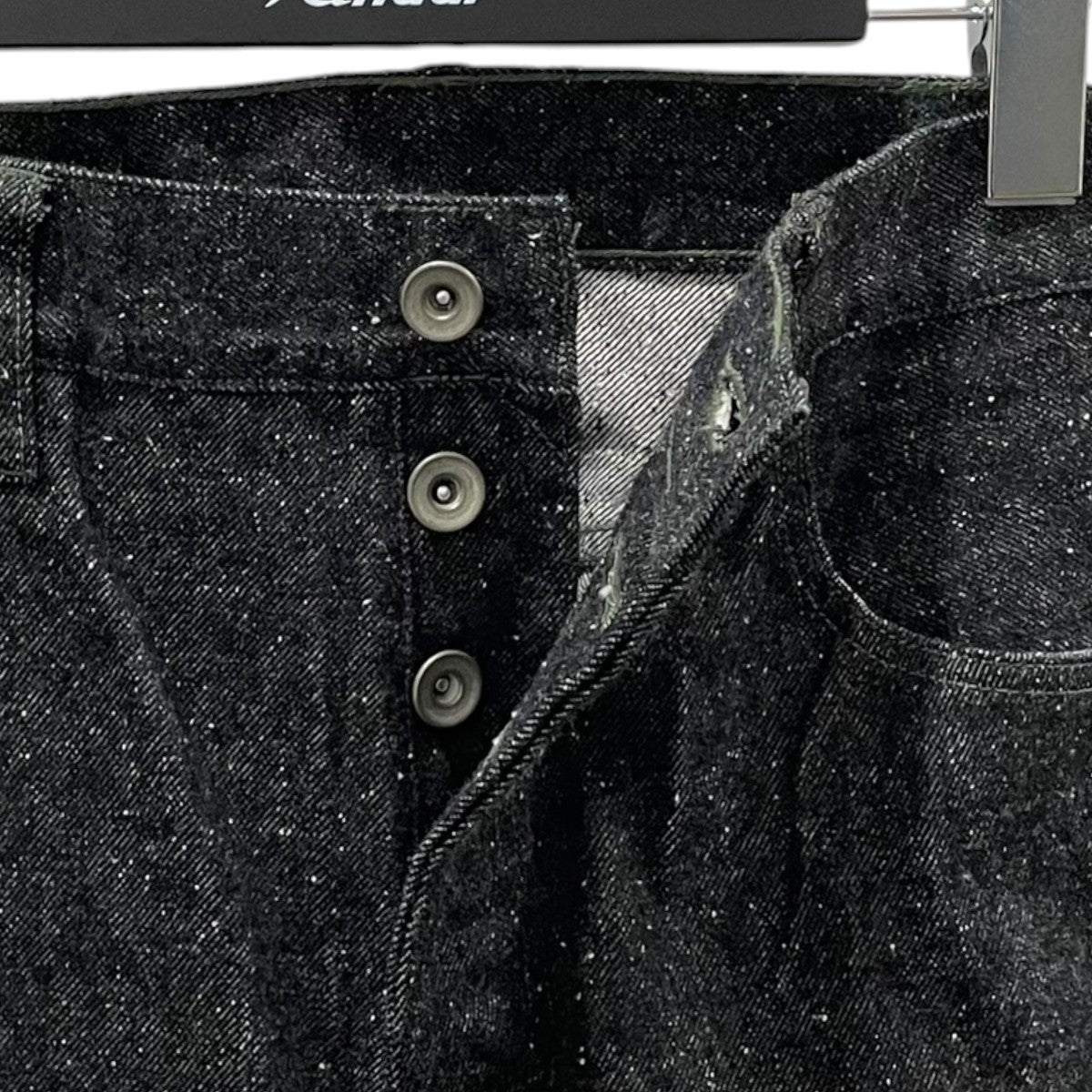 26SS ネップ加工ブラックデニムパンツ OTP-26SS-PT0011