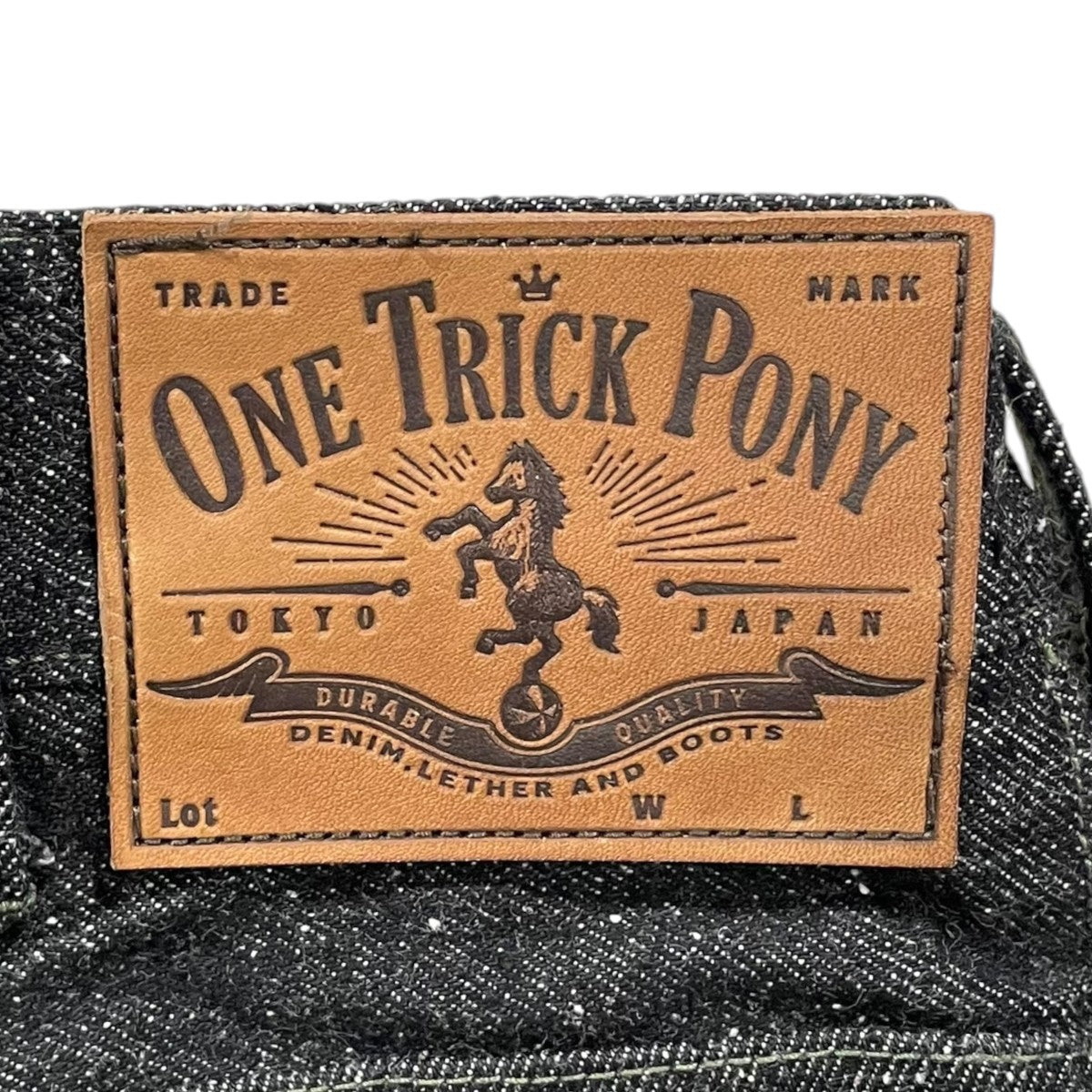 One trick pony(ワントリックポニー) 26SS ネップ加工ブラックデニム