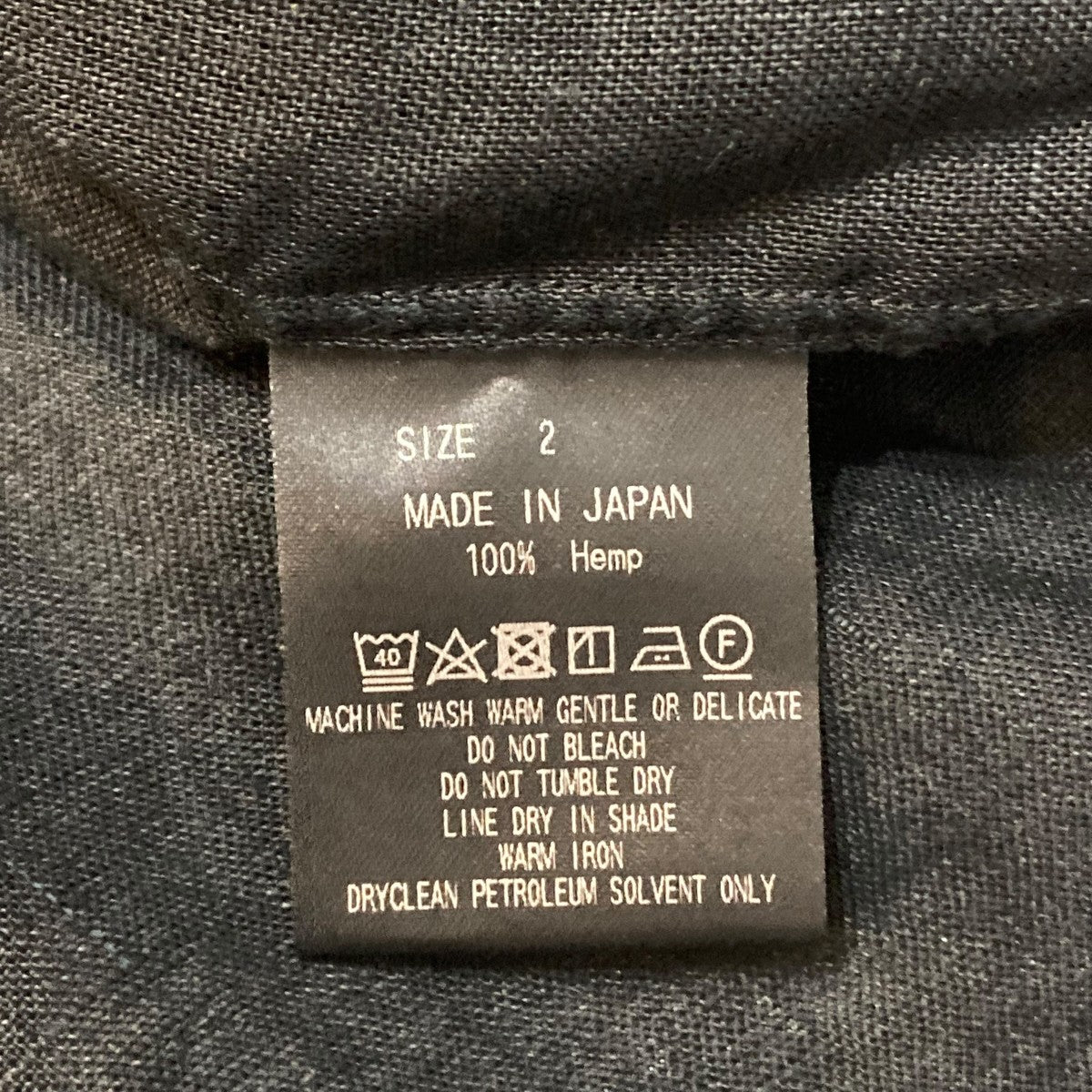 HEMP SHIRTING COMFORT FIT SHIRTリネンシャツA25A16SH01C