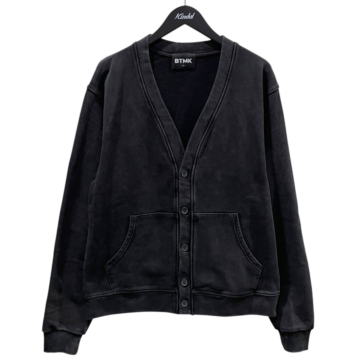 26SS ウォッシュ加工スウェットカーディガン SWEAT CARDIGAN washed XS828