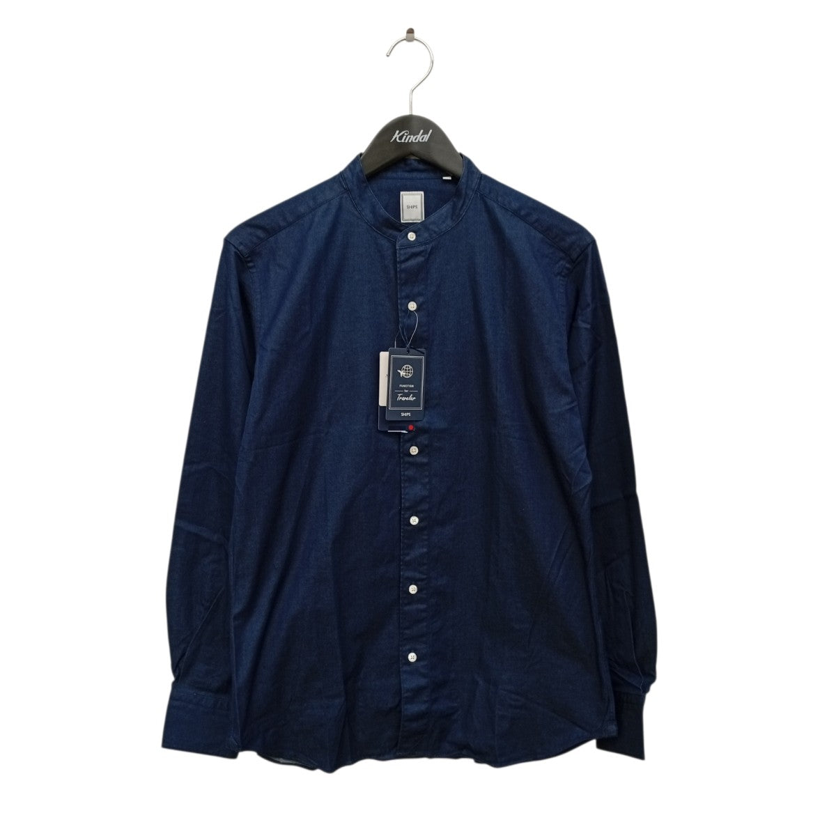 SHIPS ノーカラーシャツ 古着・中古-1枚目のアイテム画像