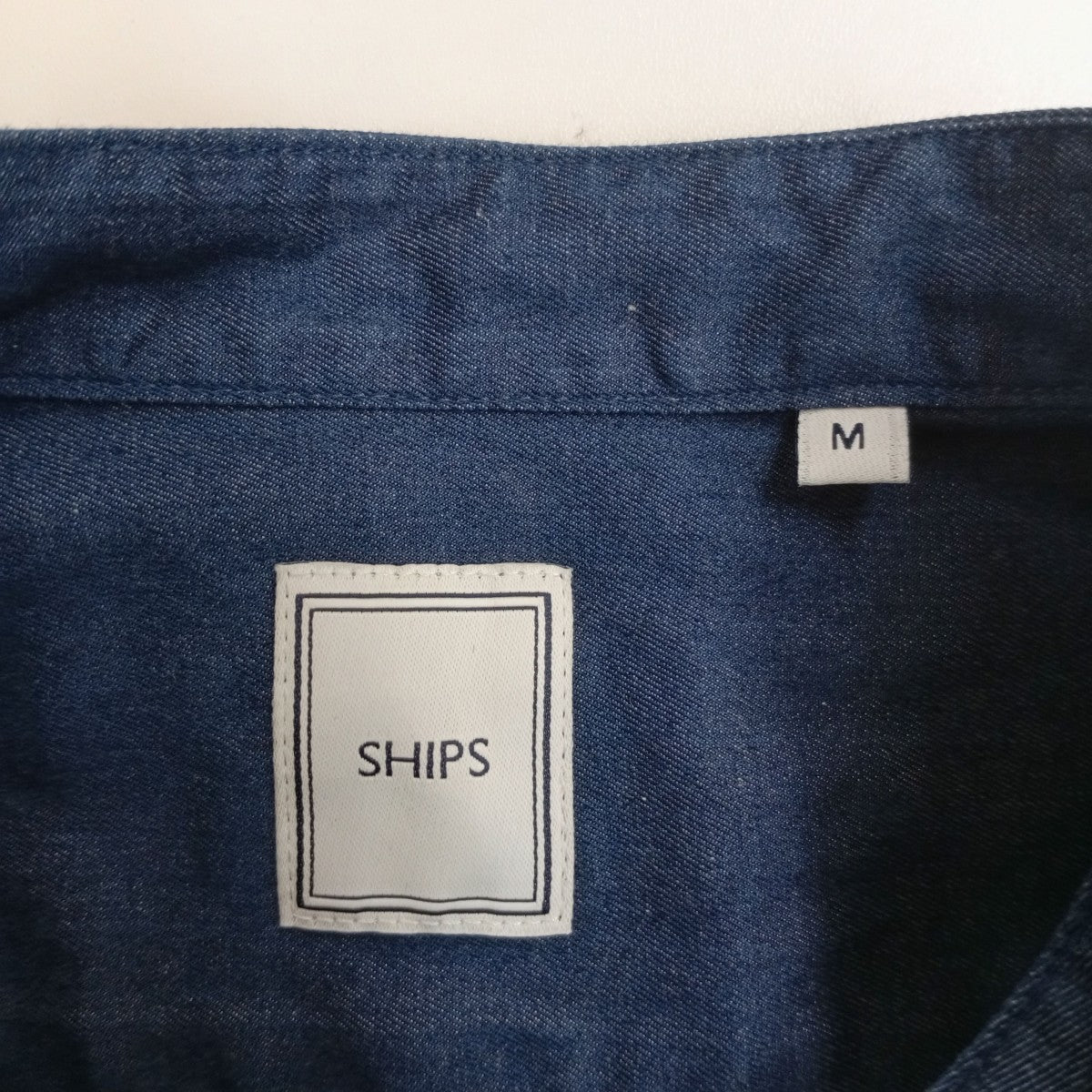 SHIPS ノーカラーシャツ 古着・中古-3枚目のアイテム画像