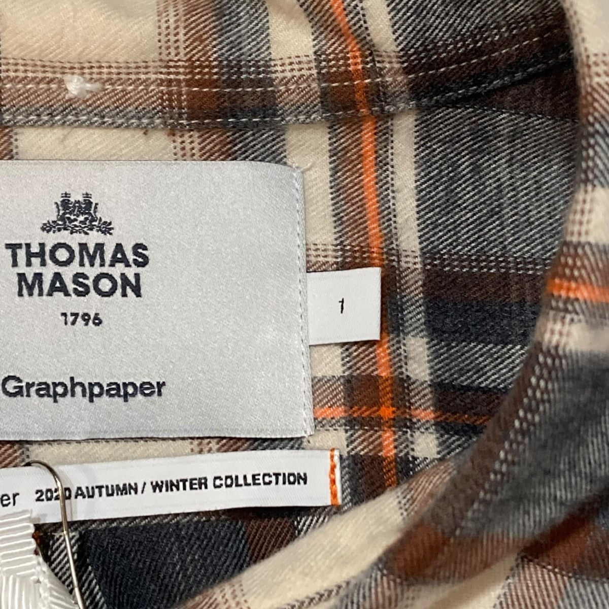 THOMAS MASON for GP Check B．D Box Shirtチェック長袖シャツGM203-50180