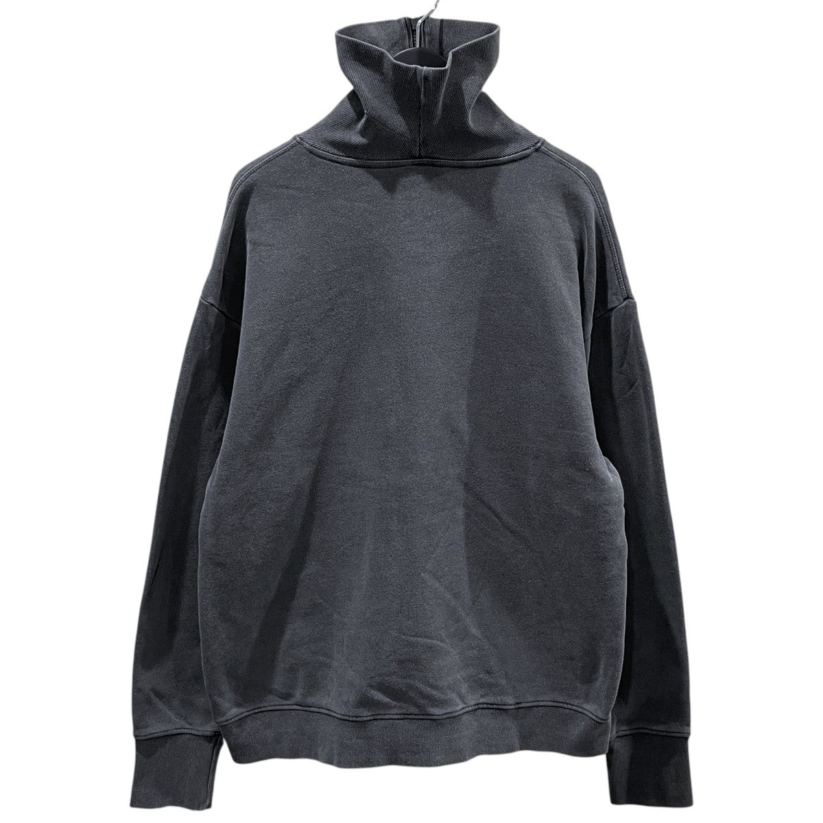 23AW ユーズド加工プルオーバースウェットトレーナー HALF ZIP TOP ハーフジップスウェット 23070510000530