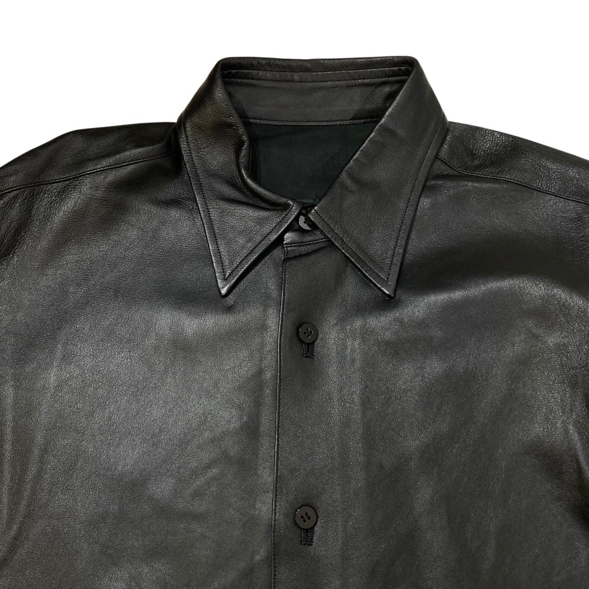 Cale Lamb leather ShirtラムレザーシャツC243L01B01 古着・中古-3枚目のアイテム画像