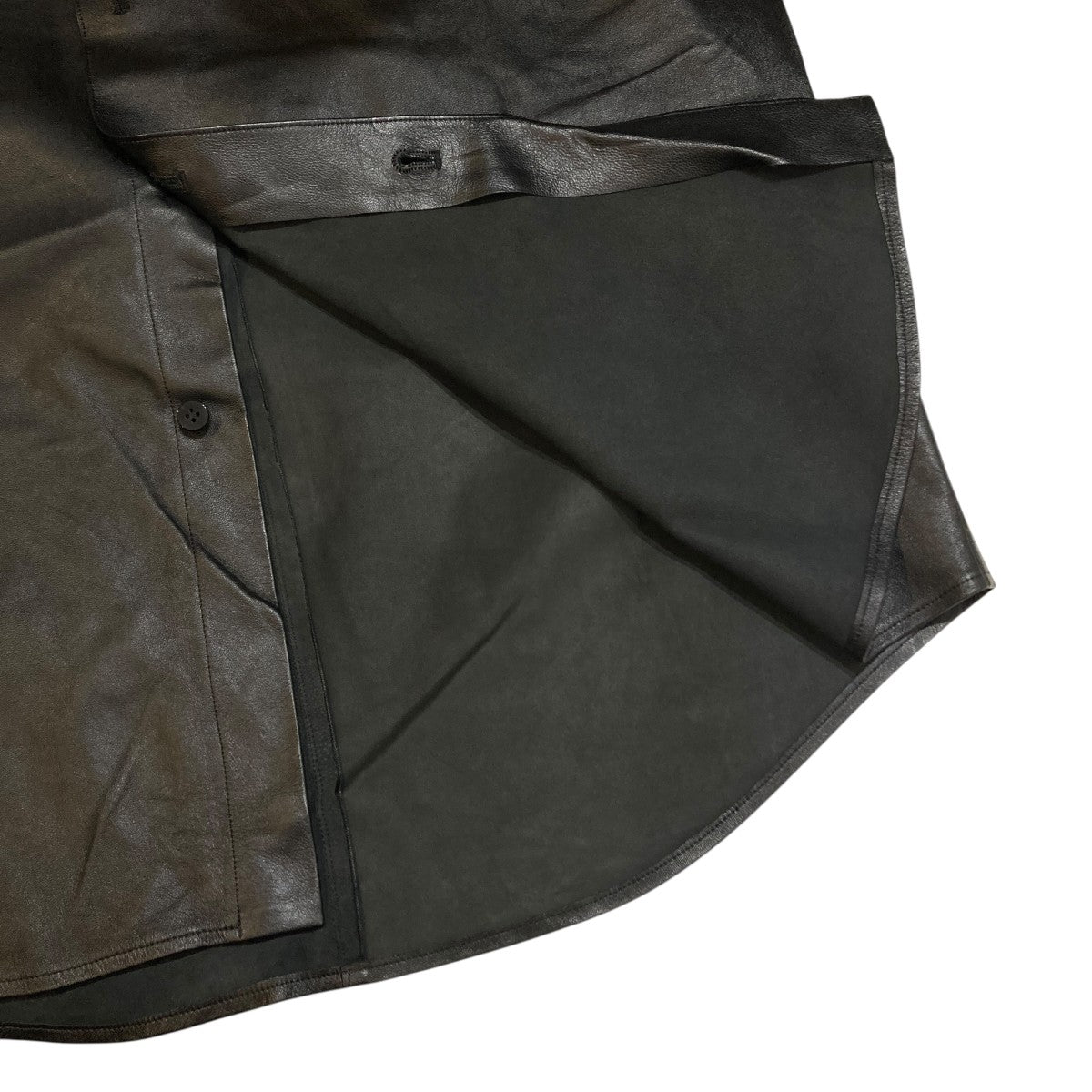 Cale Lamb leather ShirtラムレザーシャツC243L01B01 古着・中古-6枚目のアイテム画像