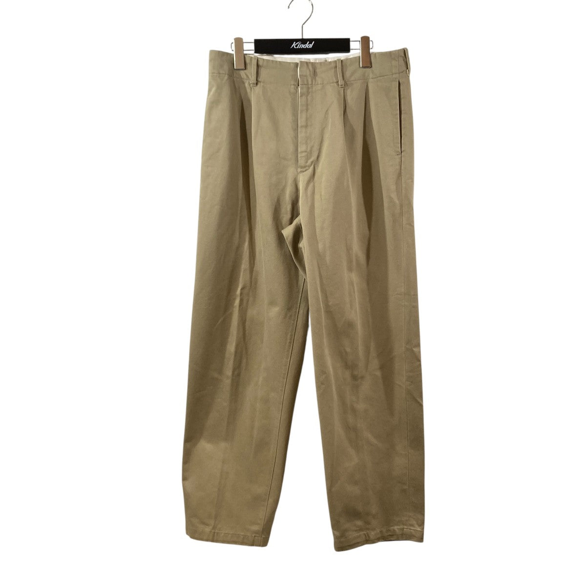 AURALEE WASHED FINX CHINO TAPERED PANTSチノパンA8AP02CN 古着・中古-1枚目のアイテム画像