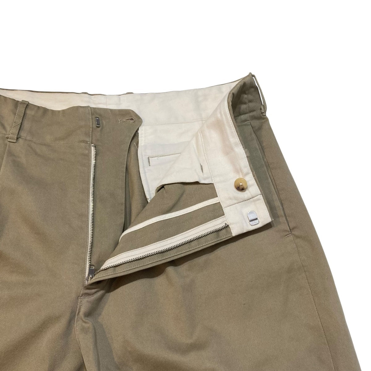 AURALEE WASHED FINX CHINO TAPERED PANTSチノパンA8AP02CN 古着・中古-3枚目のアイテム画像