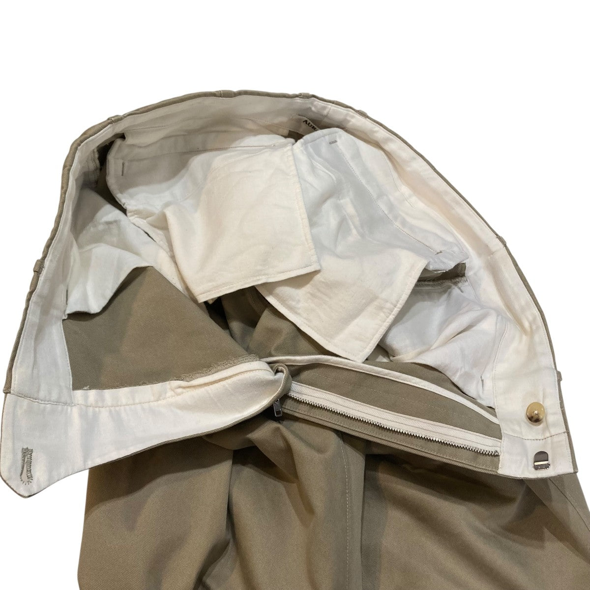 AURALEE WASHED FINX CHINO TAPERED PANTSチノパンA8AP02CN 古着・中古-7枚目のアイテム画像