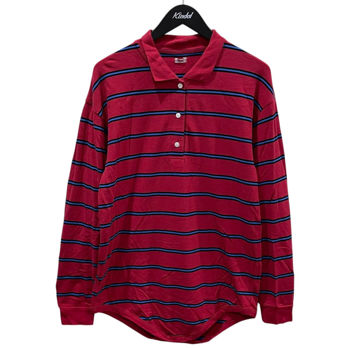 26SS ボーダー柄ロンパース 長袖ポロシャツ PIQUE BORDER POLO ROMPERS ボーダーポロロンパース TC26A-008
