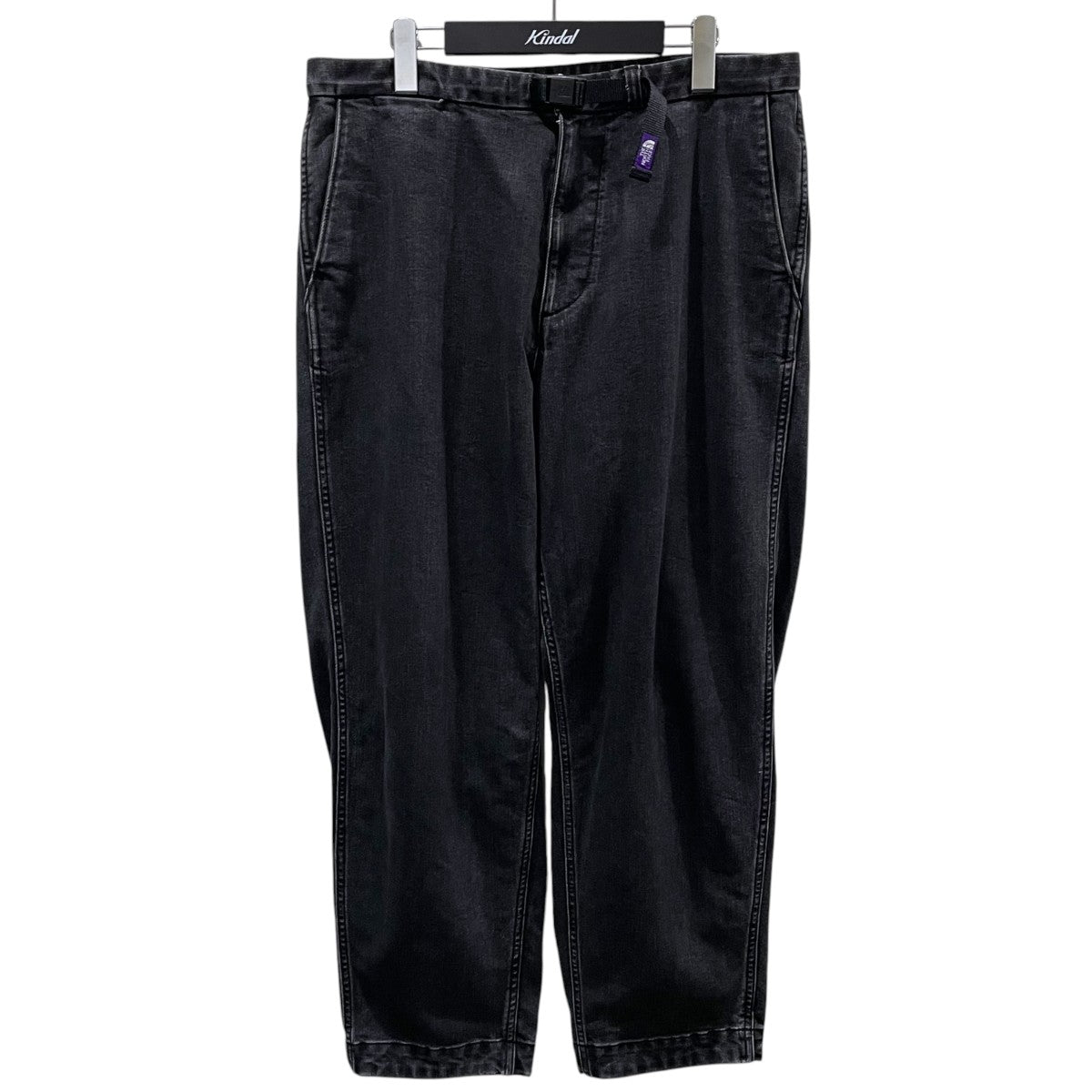 ウェービングベルト デニムワイドテーパードパンツ Webbing Belt Denim Wide Tapered Pants NT5161N