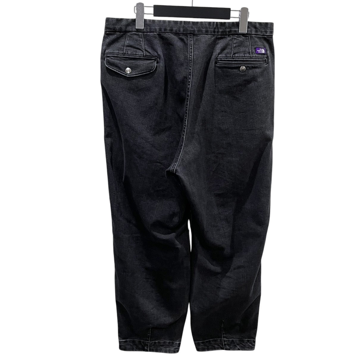 ウェービングベルト デニムワイドテーパードパンツ Webbing Belt Denim Wide Tapered Pants NT5161N