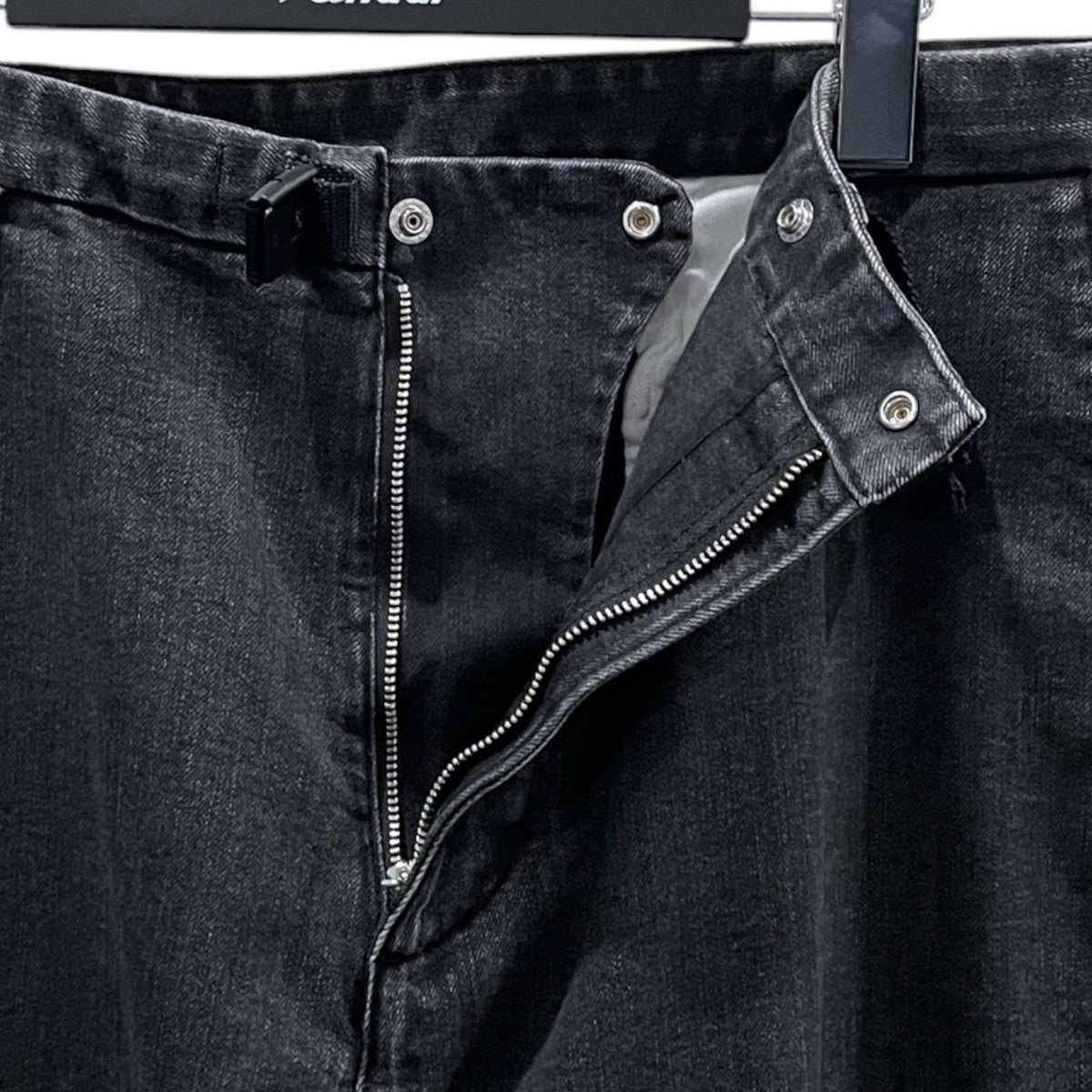ウェービングベルト デニムワイドテーパードパンツ Webbing Belt Denim Wide Tapered Pants NT5161N