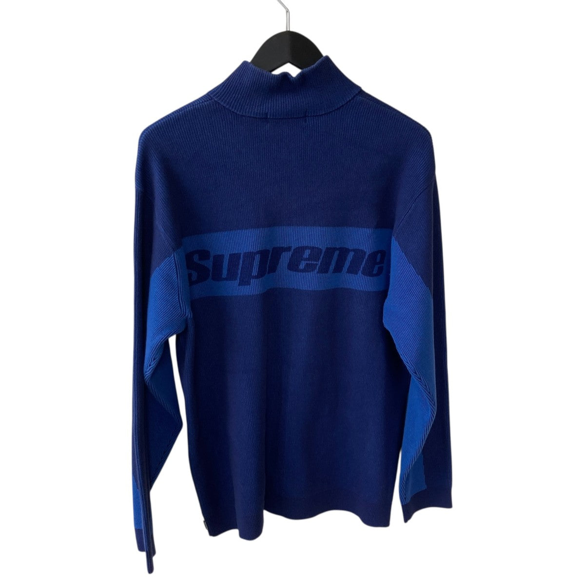 Supreme 2-TONE RIBBED ZIP UP SWEATERジップアップニット 古着・中古-2枚目のアイテム画像